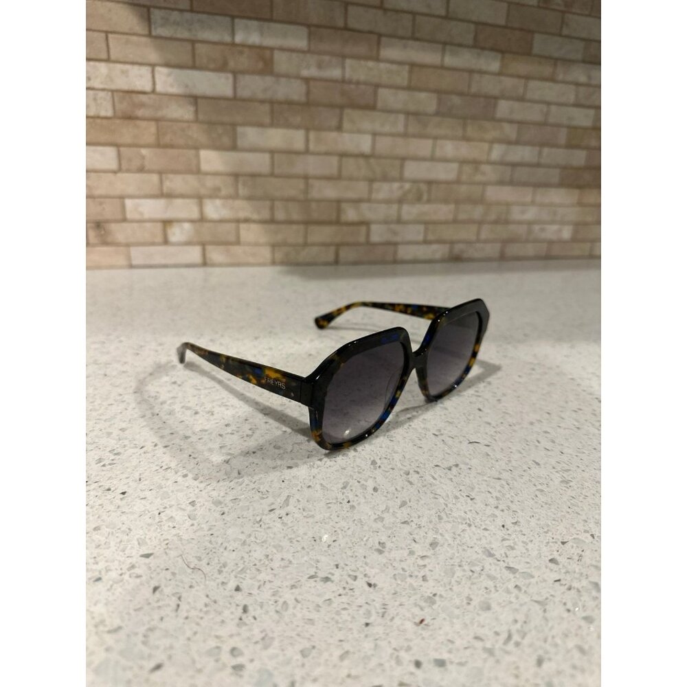 STELLA‎ ACETATE OCTAGONAL SUNGLASSES - BLUE TORTOISE